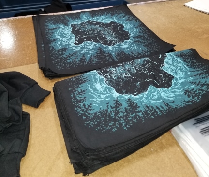 Discharge Printing Bandanas