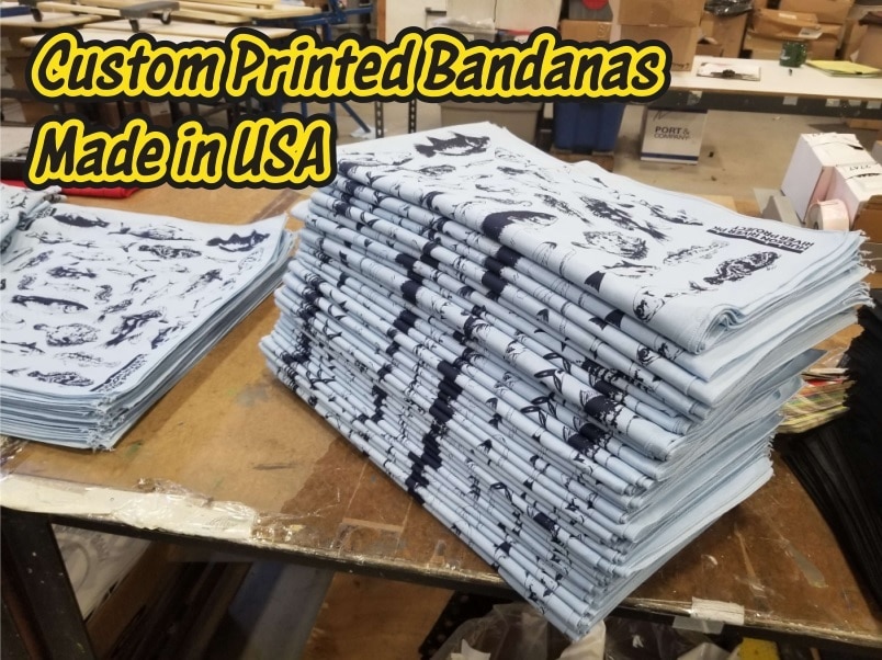 Custom Printed Bandanas Made in USA